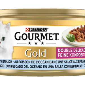 Gourmet Gold Luxe mix kattenvoer nat zeevis