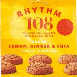 Lemon, ginger & chia biscuits