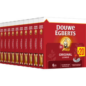 Douwe Egberts Lungo 6 Original Gemalen Koffie - 10 x 20 Capsules