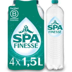 SPA Finesse Sparkling Mineral Water Licht Bruisend 4 x 1,5 L
