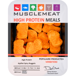 Muscle Meat High Protein Meals High Protein Kipfilet Spicy Nuggets 400 g