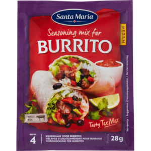 Santa Maria Burrito Kruidenmix Medium 28 g