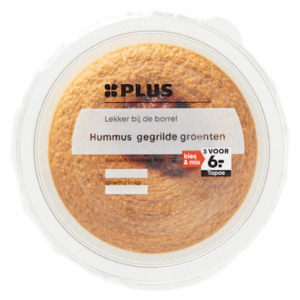 Plus Hummus gegrilde groenten