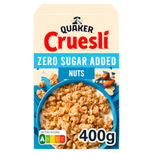 Quaker Cruesli Zero Sugar Added 4 noten