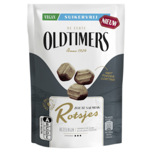 Oldtimers Salmiak Rotsjes Suikervrij