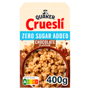 Quaker Cruesli Zero Sugar Added Chocolade