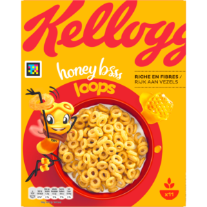 Kelloggs Gemengde volkorengraan honey loops