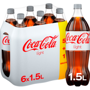 Coca-Cola Light 5+1 Gratis PET Fles 6 x 1,5 L