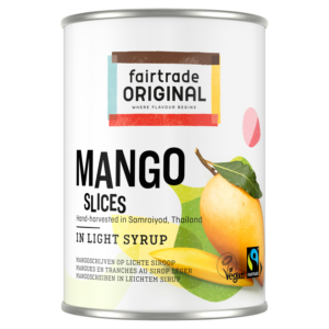 Fairtrade Mango schijven op lichte siroop