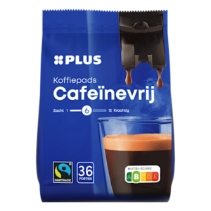 Plus Koffiepads decaf Fairtrade