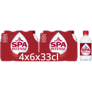 SPA INTENSE Bruisend Natuurlijk Mineraalwater 4 x 6 x 33 cl