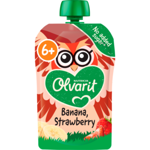 Olvarit Knijpfruit 6+ Maanden Banaan Aardbei
