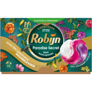Robijn Vloeibaar wasmiddel 3 in 1 caps paradise secrets