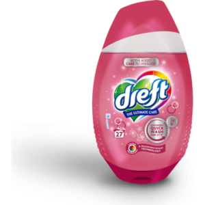 Dreft Quick Wash Pink- Fragrance Boost, 27 Wasbeurten