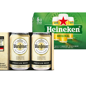 Heineken, Warsteiner of Bud