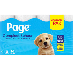 Compleet Schoon toiletpapier