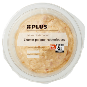 Plus Zoete peper roomkaas