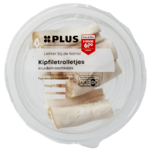 Plus Kipfiletrolletjes kruiden roomkaas
