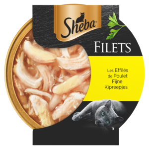 Sheba Kattenvoer filets fijne kipreepjes