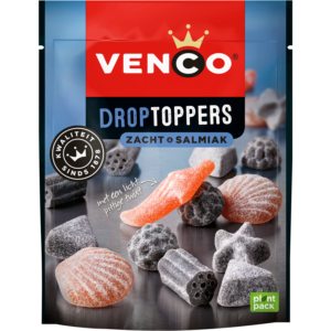 Venco Droptoppers zacht-salmiak