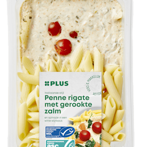 Plus Penne rigate met gerookte zalm