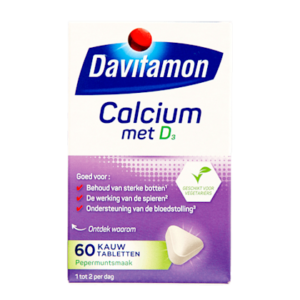 Davitamon Vitamine Calcium + D Mint