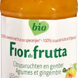 Citrusvruchten en gember fruitbeleg