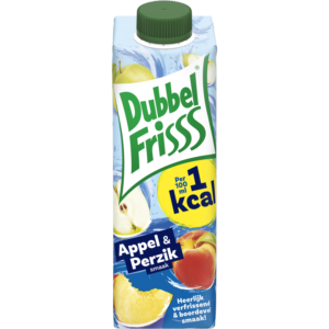 Dubbelfrisss Appel perzik 1kcal