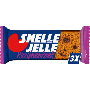 Snelle Jelle Kruidkoek rozijnen 3 st.