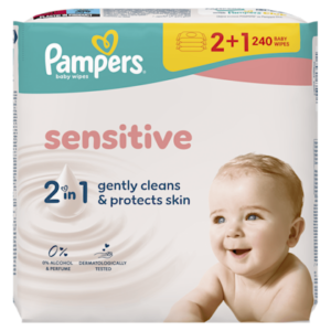 Pampers Sensitive doekjes 2+1