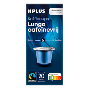 Plus Koffiecups lungo decaf