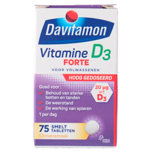 Davitamon Vitamine D smelttabletten forte