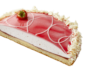 PLUS Korenlanders Aardbeienbavaroisevlaai half Fairtrade