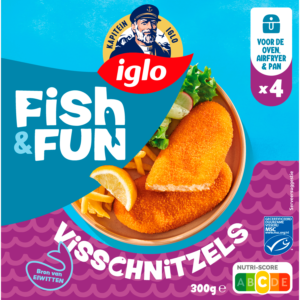 Iglo Fish & Fun Visschnitzels 4 stuks