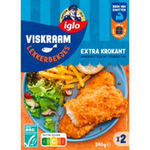 Iglo Viskraam Lekkerbekjes naturel, 2 stuks