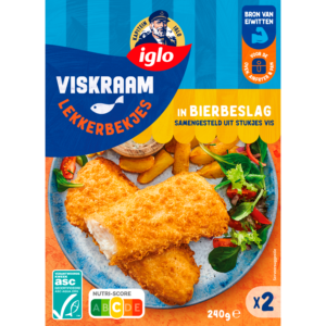Iglo Viskraam lekkerbekjes bierbeslag, 2 stuks
