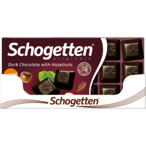 Schogetten Chocoladereep pure chocolade hazelnoot