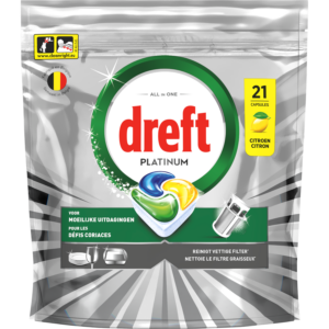 Dreft Vaatwastabletten platinum lemon 21st