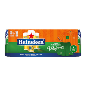 Heineken Premium pilsener 0.0 bier blik