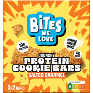 Biteswelove Crunchy Protein Cookie Bars Salted Caramel 120g