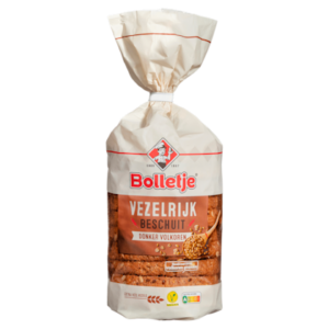 Bolletje Vezelrijk beschuit donker volkoren