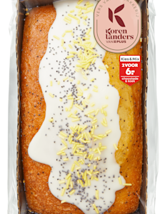PLUS Korenlanders Lemon-poppyseed cake