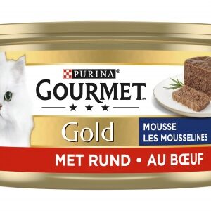 Gourmet Gold mousse kattenvoer nat met rund