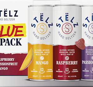 Stëlz Seltzer Raspberry/Passionfruit/Mango