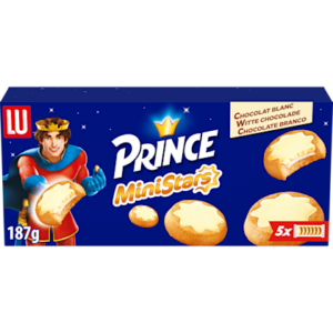 Lu Prince MiniStars koekjes witte chocola