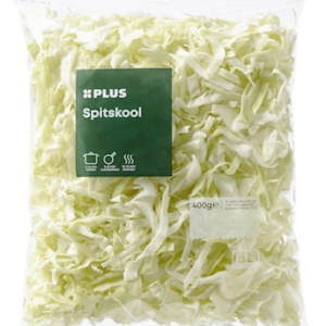 Plus Spitskool gesneden
