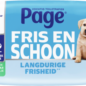 Page Vochtig toiletpapier compleet schoon