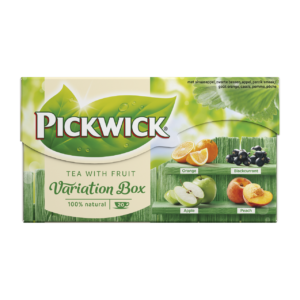 Pickwick Vruchtenthee fruitvariatie groen kop 20 zakjes