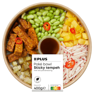 Uit de keuken van Poké bowl Sticky Tempeh