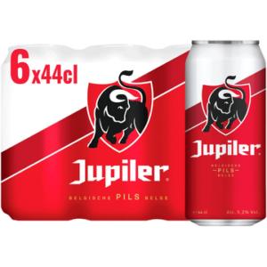Jupiler Belgische Pils Bier Blikken 6 x 44 cl